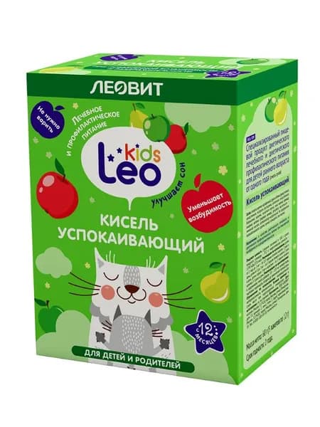 Леовит leo kids кисель для детей успокаивающий 12 гр 5 шт. пакет