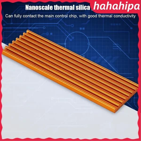 M.2 2280 Cooling Fin, компактный охладитель для SSD, для защиты и продления срока службы золотой