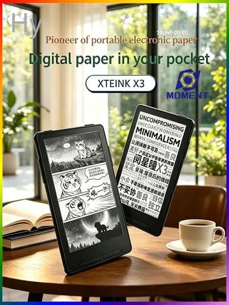 4" Электронная книга, черный, слоновая кость