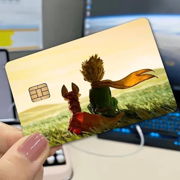 The Little Prince Маленький принц Наклейка на банковскую карту, глянцевая противоцарапинная стильная