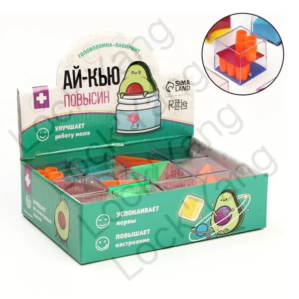 Головоломка лабиринт с шариком Ай-кью повысин , МИКС, в шоубоксе