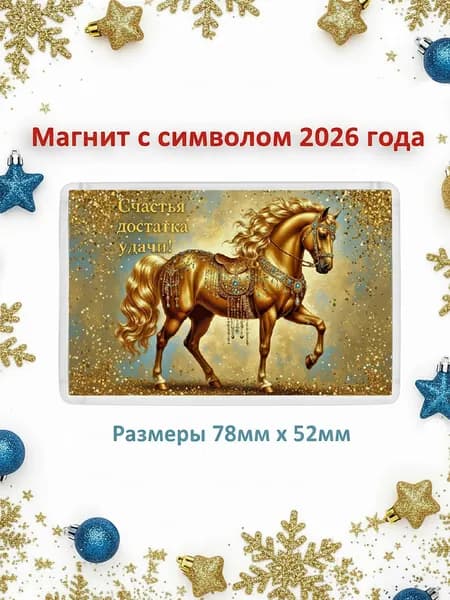 Магнит лошадь