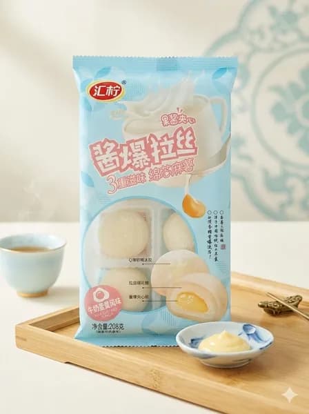 Десерт рисовое моти (mochi, мочи) со вкусом заварного крема 208 г