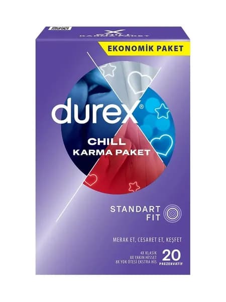 Durex Chill презервативы, 20 шт.