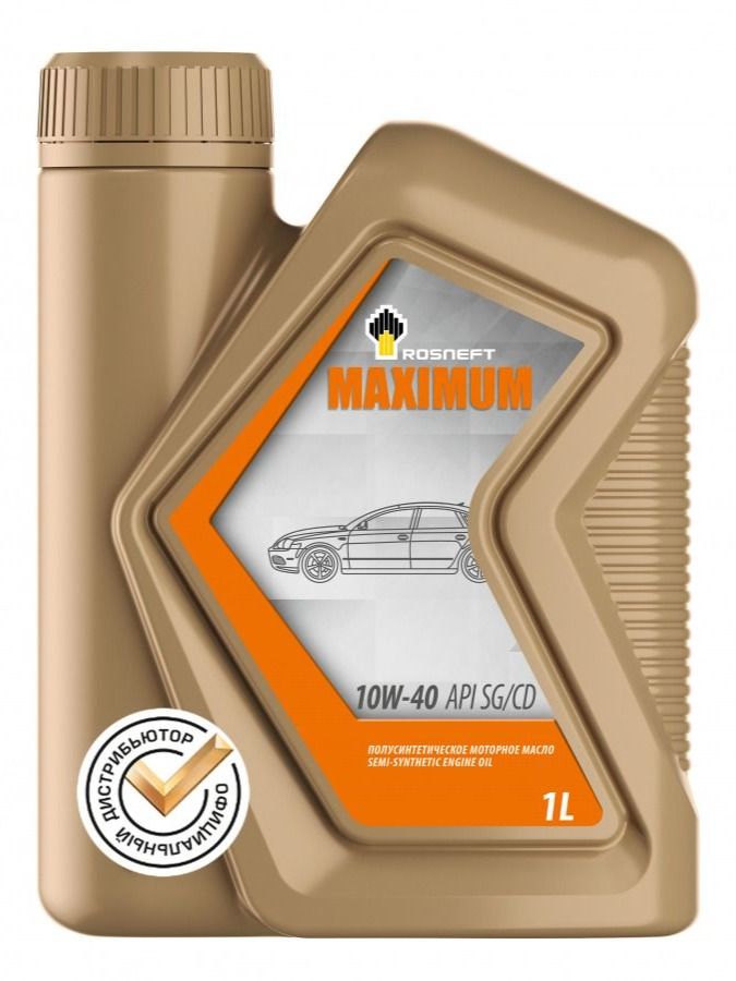 Rosneft Maximum 10W-40 Масло моторное, Полусинтетическое, 1 л