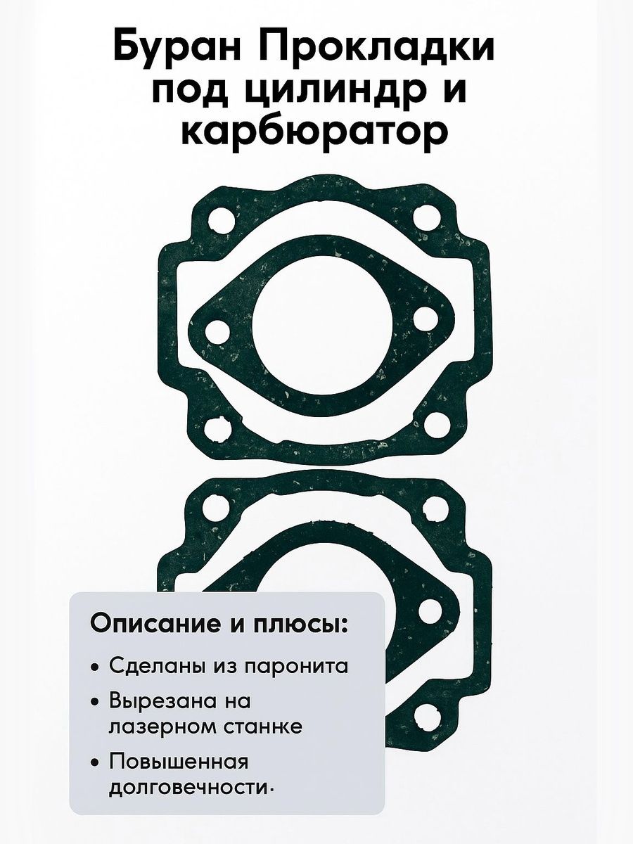 Буран прокладки под цилиндр и карбюратор