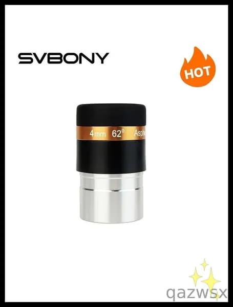 SVBONY Окуляр 4мм 1.25" 62 градусов для телескопа
