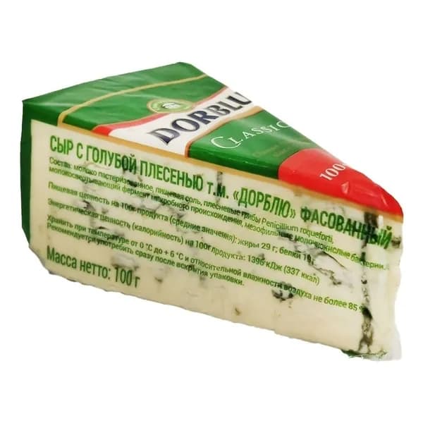 Сыр мягкий Dorblu Classic с голубой плесенью 50% БЗМЖ 100 г