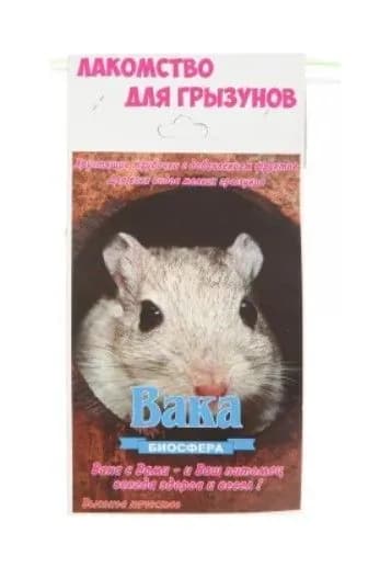 Вака Лакомство для грызунов трубочки с фруктами (1 шт.)