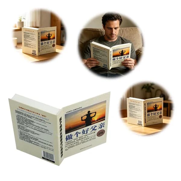 Скрытый держатель для смартфона в виде книги с защитой от детей