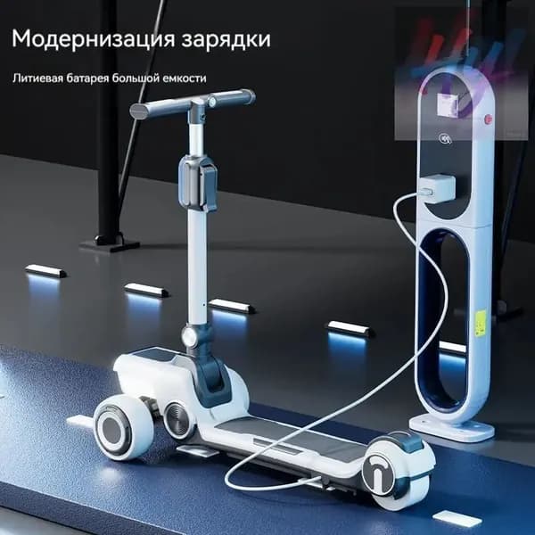 Электросамокат mzm-20260511103954923, серый металлик