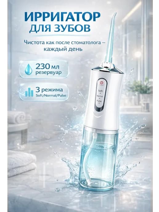 Ирригатор для зубов водный флоссер для полости рта