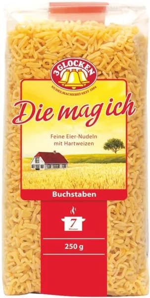 Макароны 3 Glocken Die Mag Ich Алфавит 250г