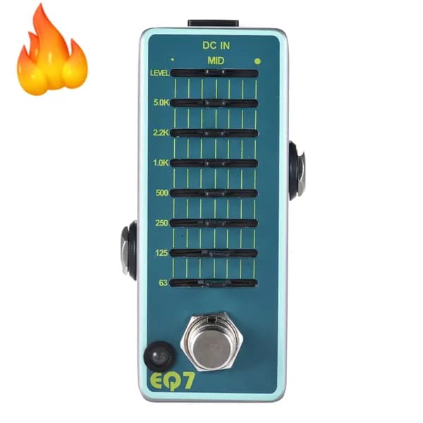 педаль эффектов для гитары,ENO EX EQ7, 7-полосный ЭКВАЛАЙЗЕР