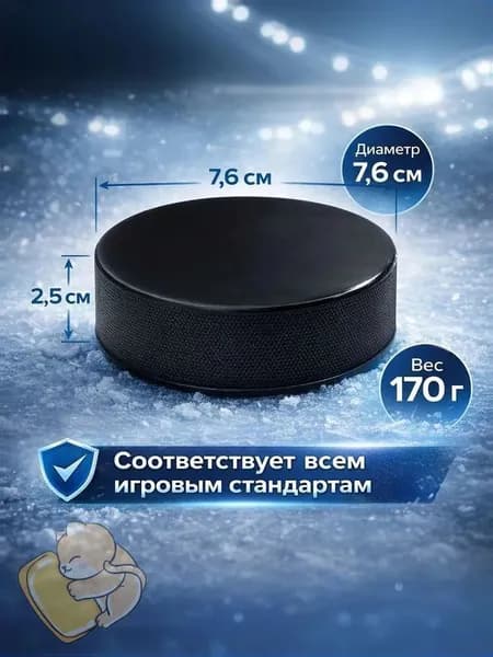 Шайба хоккейная, 1 шт