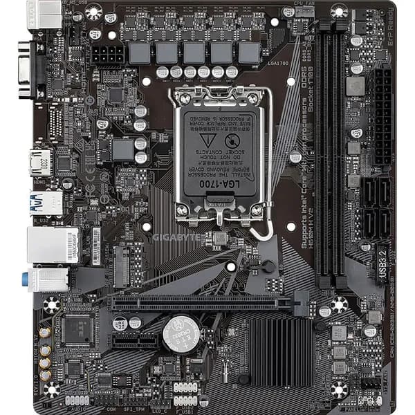Материнская плата GIGABYTE H610M H V2 (LGA 1700, Intel H610 Express, DDR5, 128 Гб), H610M H V2