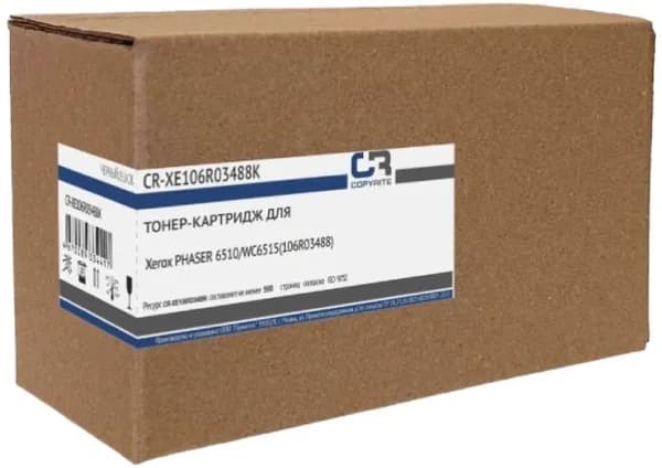 Картридж для принтера лазерный для Xerox Phaser 6510/WC6515, CopyRite CR-XE106R03488K 106R03488 черный (5500стр.) (CR-XE106R03488K)