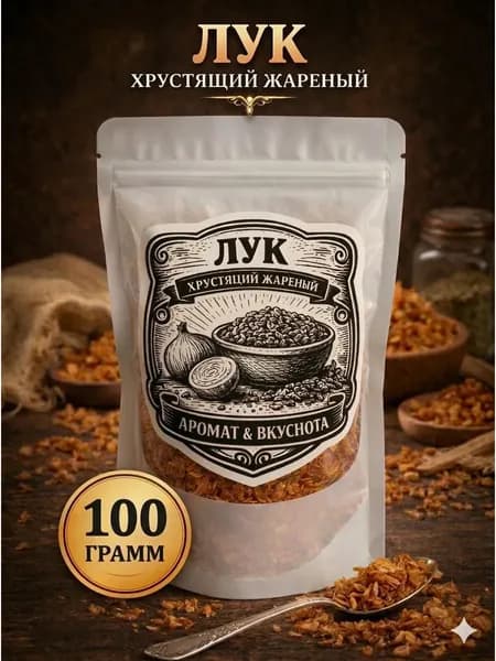Лук жаренный хрустящий 100 грамм