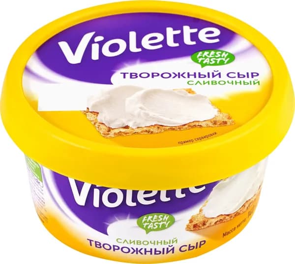 Сыр творожный КАРАТ Виолетта сливочный 70% без змж, 140г