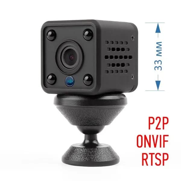 Мини IP камера Arax Cube со встроенным аккумулятором. Wi-Fi, ONVIF, RTSP