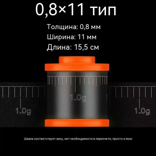 Свинцовая лента с разметкой ширина 11 мм. 3 шт.