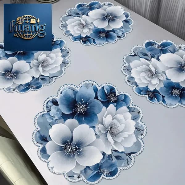 Салфетка сервировочная Имитация льна 38x38см, 1шт.