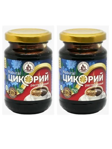 Русский цикорий Цикорий натуральный растворимый Еремеево, жидкий, 330 гр, 2 упаковки