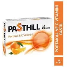 Pasthill Portakal & C Vitamini Pastil Drops 24'l / Пасхилл Апельсин и витамин С пастилки 24 шт.