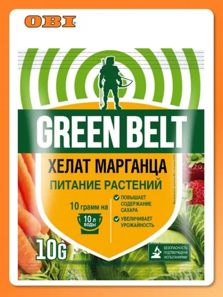 Удобрение минеральное GREEN BELT Хелат марганца для растений 10 г