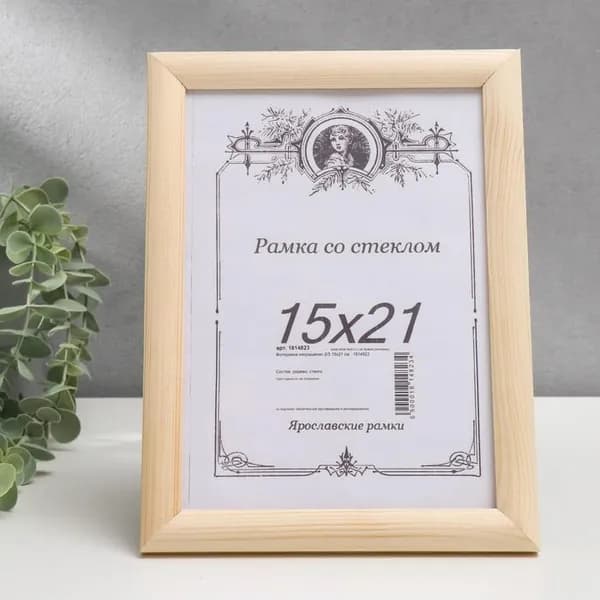 Фоторамка 15х21 см, неокрашенная