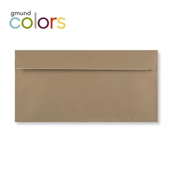 СВЕТЛО-КОРИЧНЕВЫЙ КОНВЕРТ 110x220 mm GMUND COLORS MATT 12 / Упаковка 10 шт.