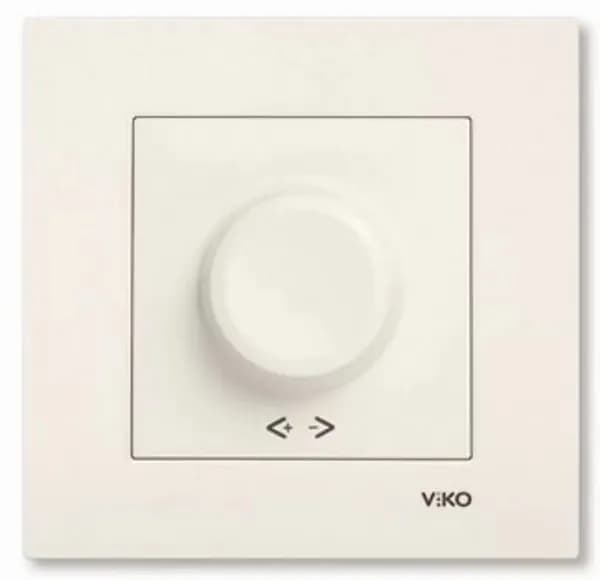 Диммер VI-KO Karre с/у 600W кремовый б/рамки (90963720) (2)