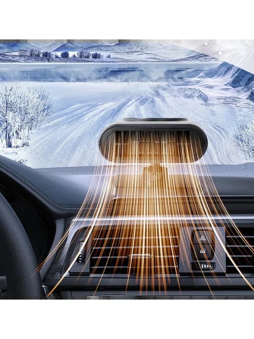 Обогреватель авто 12V 200W вентилятор для defogger (оранжевы