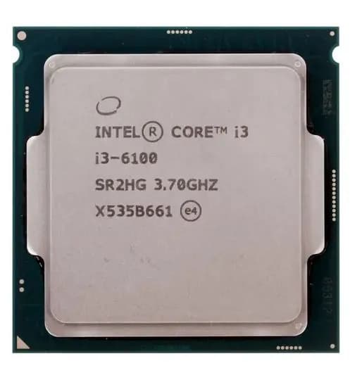 Процессор Intel Core i3-6100 (CM8066201927202) OEM - LGA 1151, 2 х 3.7 ГГц, L2 - 512 КБ, L3 - 3 МБ, 2хDDR3L, DDR4-2133 МГц, Intel HD Graphics 530, TDP 51 Вт