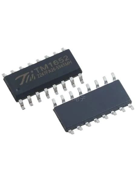 10 шт TM1652 SOP16, Микросхема светодиодного драйвера, поддерживающая два режима отображения (7 сегментов x 6 цифр, 8 сегментов x 5 цифр), Охранное оборудование