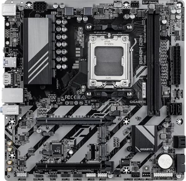 Gigabyte B840M D2H, AM5, DDR5, Материнская плата