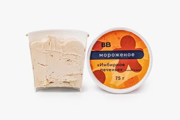 Мороженое сливочное "Имбирное печенье", 75 г
