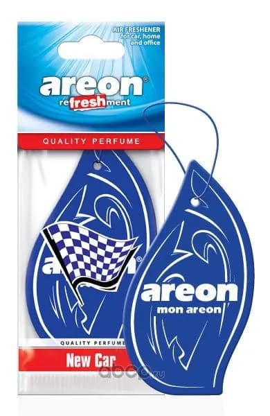 Освежитель воздуха AREON REFRESHMENT New car/Новая машина, подвесной картон 704-045-307