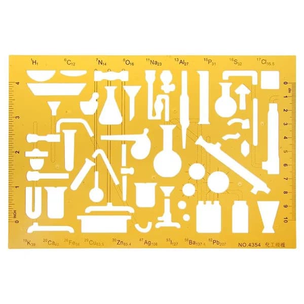 Шаблонная линейка для чертежей K Resin, Фиолетовый