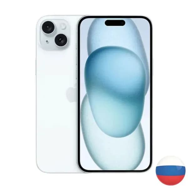 Муляж iPhone 15 Plus Blue Titanium / Макет-копия смартфона Айфон 15 Плюс синий титан / Образец для витрины iPhone 15 Plus синий титан