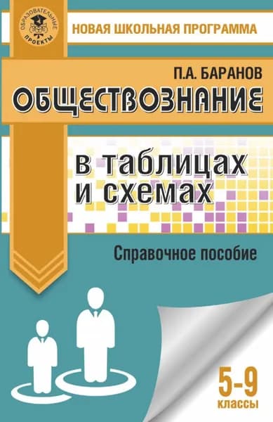 Обществознание в таблицах и схемах. Справочное пособие. 5-9 классы | Баранов Петр Анатольевич | Электронная книга