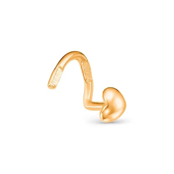 Пирсинг в нос из красного золота 585 пробы 585GOLD