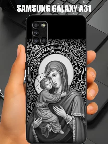 Чехол на samsung a31 с принтом икона