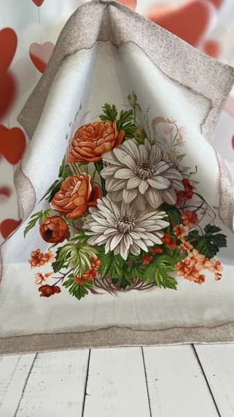 Полотенце кухонное, Рогожка фактура, 1шт