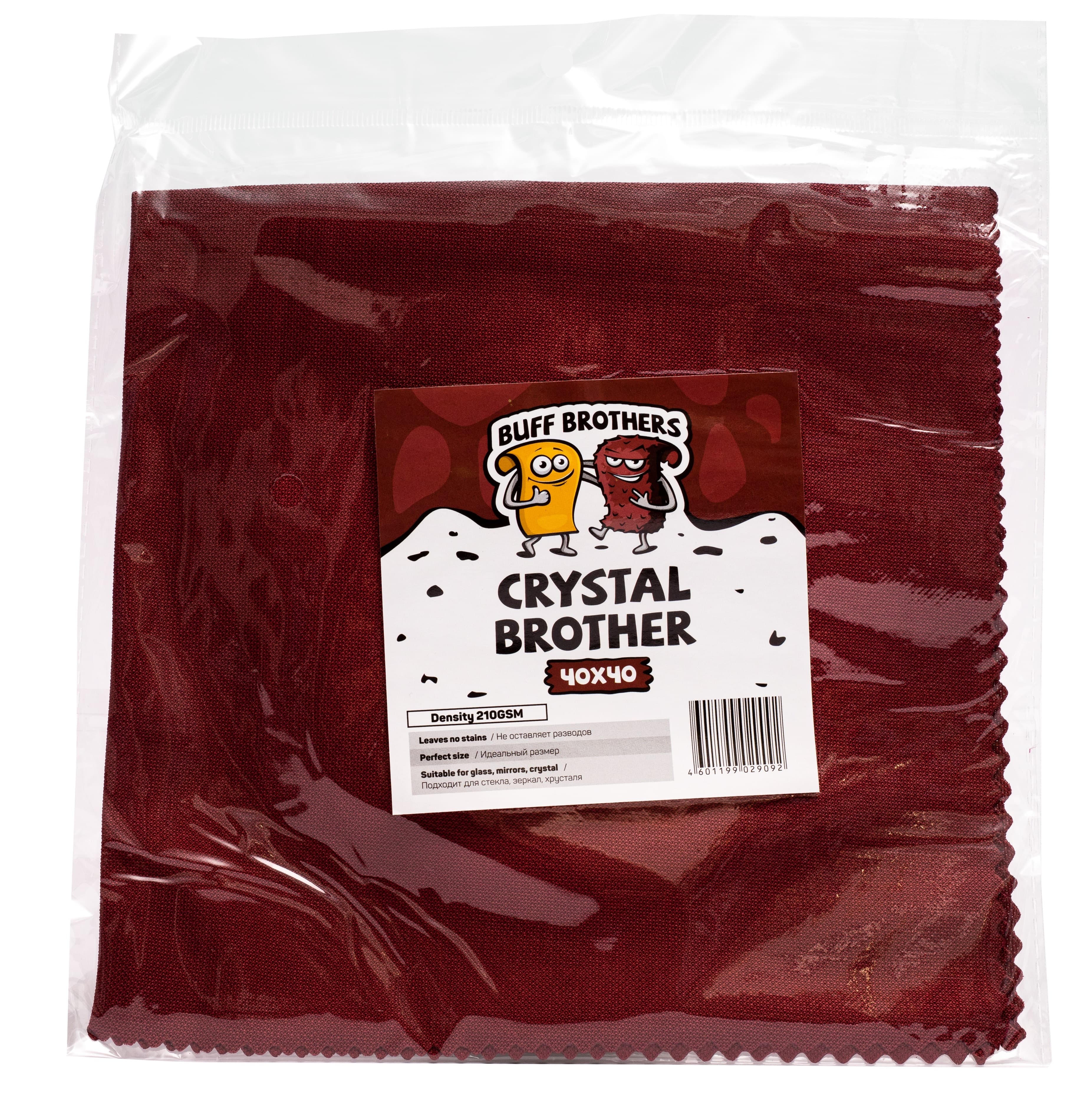 Микрофибра для стекол и зеркал BUFF BROTHERS CRYSTAL BROTHER 40x40