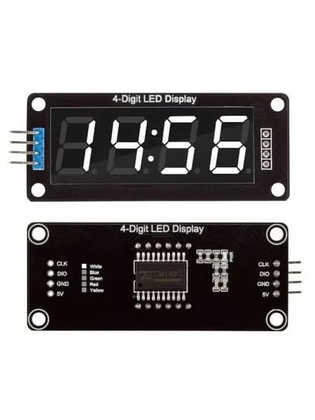 TM1637 LED дисплей 0.56", 4 разряда, 7 сегментов, 5 цветов, для Arduino