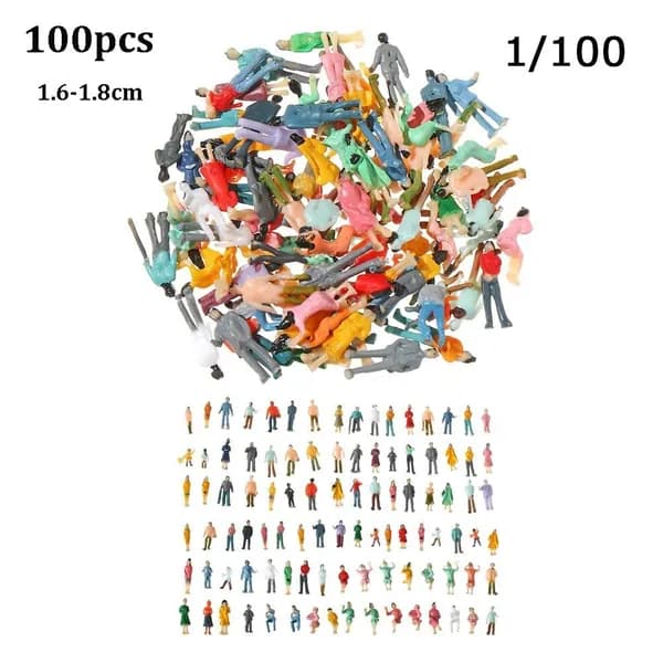 50/100 шт. Пейзаж с пассажирами в поезде