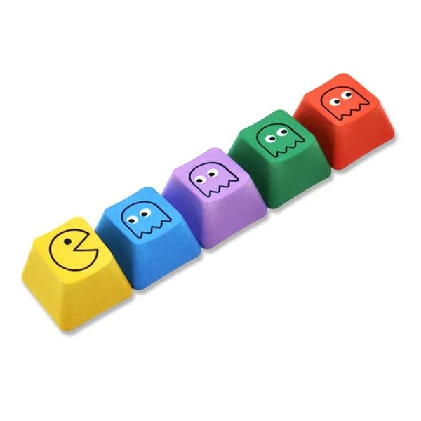 механическая клавиатура с 5 клавишами из материала PBT keycap Pac-man