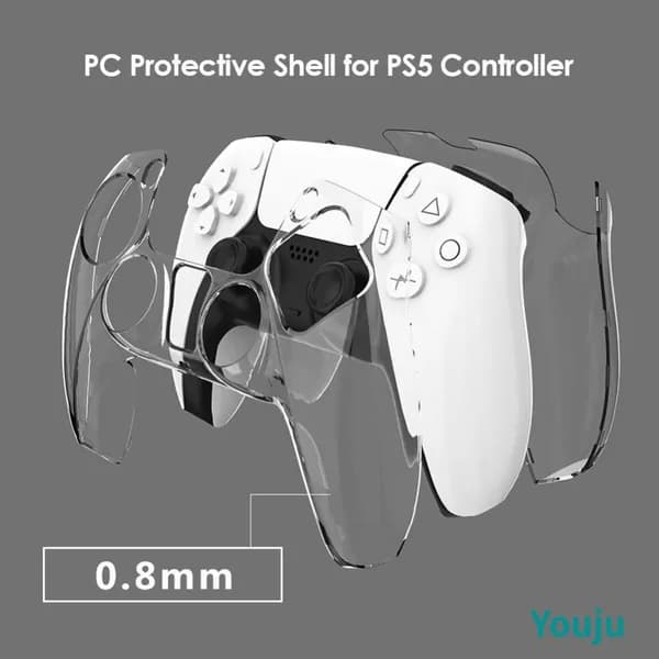 Прозрачный чехол для контроллера PS5 из поликарбоната