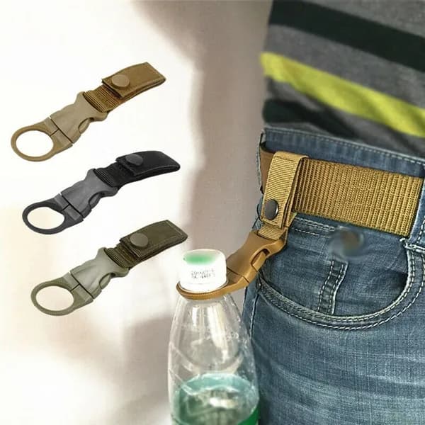 шт. держатель для бутылки с водой клипса нейлоновая тесьма пряжка крюк альпинистский пояс MOLLE